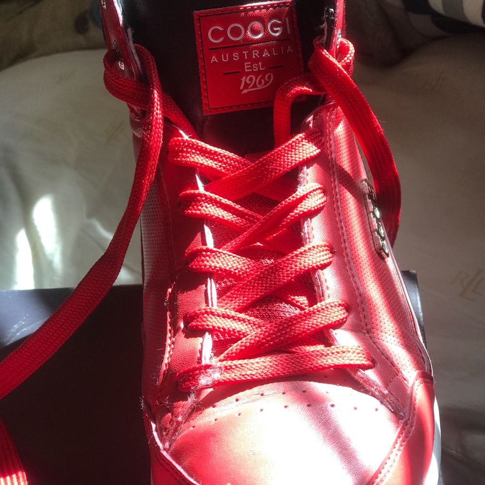 Red Coogi High-Tops - Picture 2 of 3